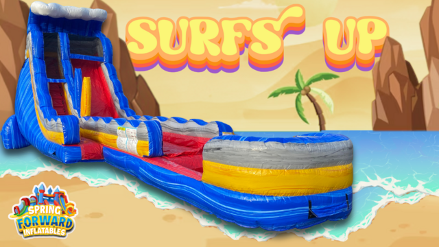 22FT Surfs Up Single Lane Hybrid — inflatable rental delivered in Leesburg, GA