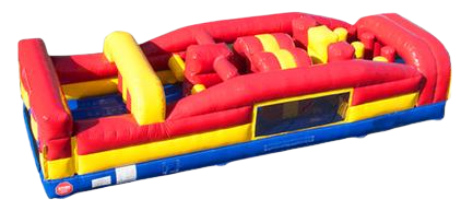 Red, Yellow and Blue Obstacle Course 30ft