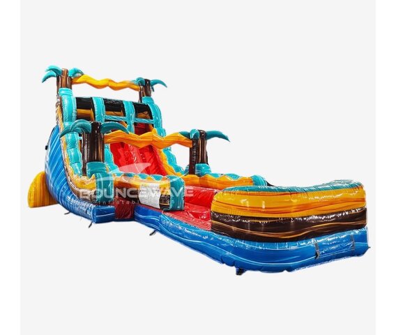 20FT Tropic Shock Dual Lane Hybrid — inflatable rental delivered in Leesburg, GA